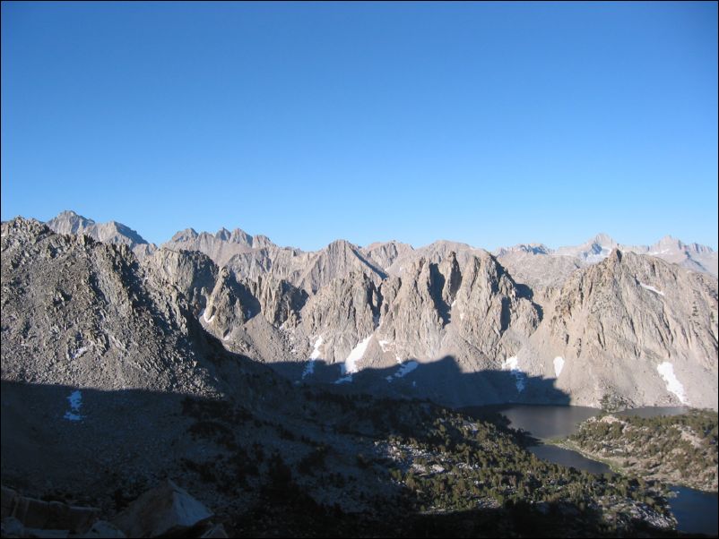 2005-08-13 Kearsarge Pinnacles (01) First view of Pinnacles